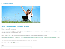 Tablet Screenshot of creationschool.com